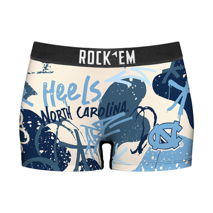 Women's Boy Shorts - North Carolina Tar Heels - Graffiti