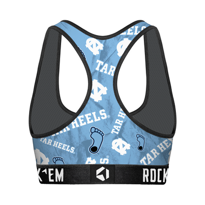 Women's Sports Bra - North Carolina Tar Heels - Logo All-Over