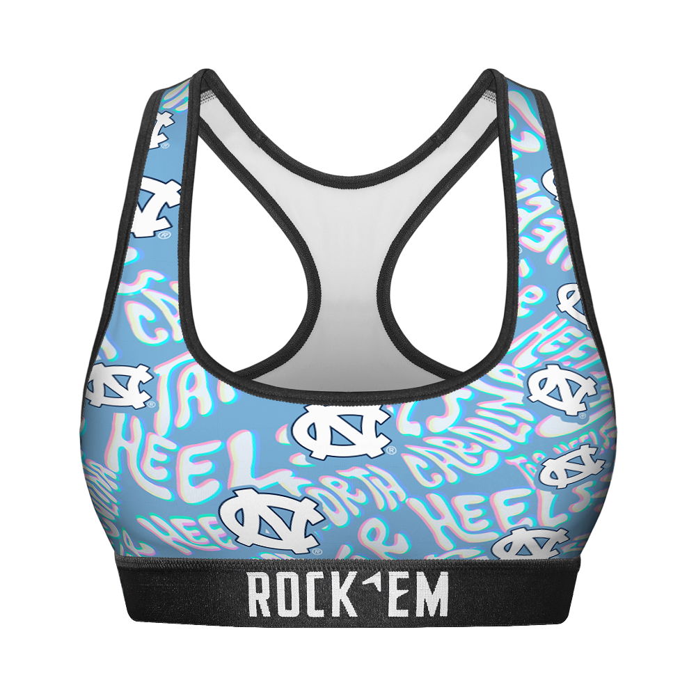 Women's Sports Bra - North Carolina Tar Heels - Twisted Wordmark
