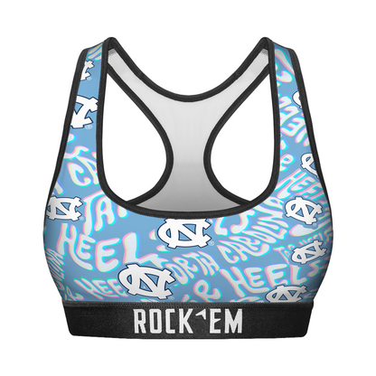 Women's Sports Bra - North Carolina Tar Heels - Twisted Wordmark
