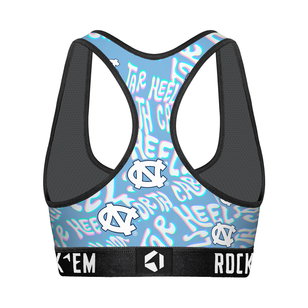 Women's Sports Bra - North Carolina Tar Heels - Twisted Wordmark