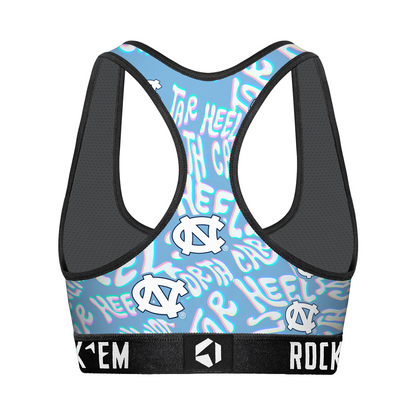 Women's Sports Bra - North Carolina Tar Heels - Twisted Wordmark