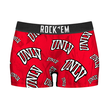 Women's Boy Shorts - UNLV Rebels - Logo All-Over