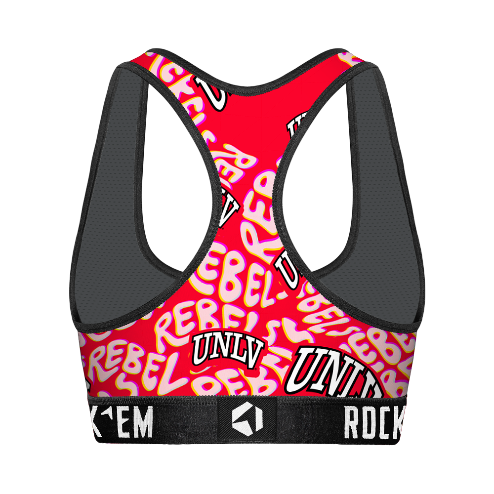 Women's Sports Bra - UNLV Rebels - Twisted Wordmark