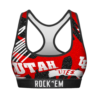 Women's Sports Bra - Utah Utes - Team Blast