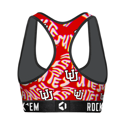 Women's Sports Bra - Utah Utes - Twisted Wordmark