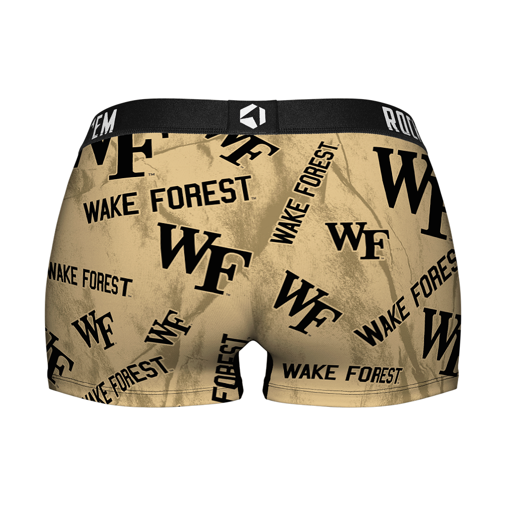 Women's Boy Shorts - Wake Forest Demon Deacons - Logo All-Over