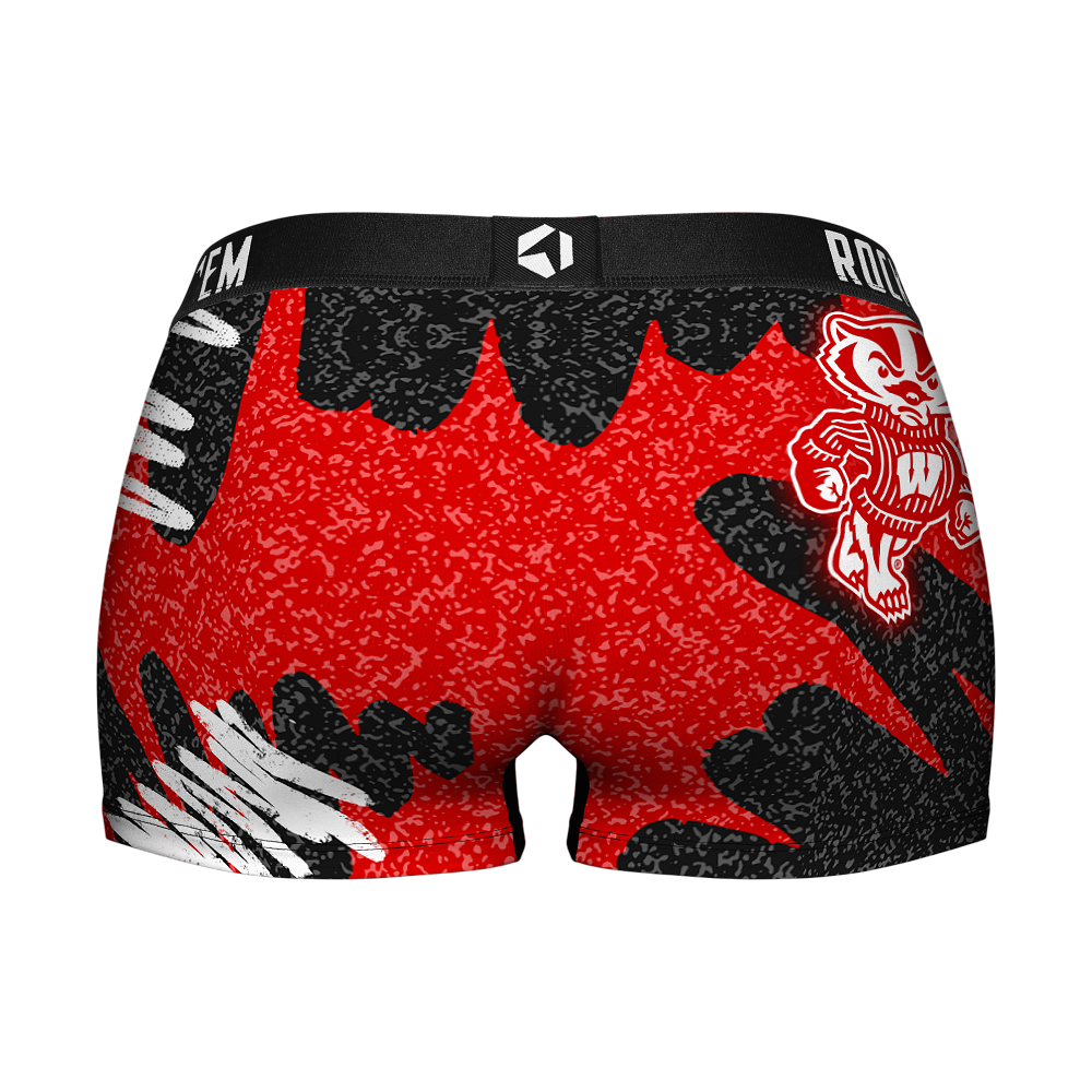 Women's Boy Shorts - Wisconsin Badgers - Team Blast