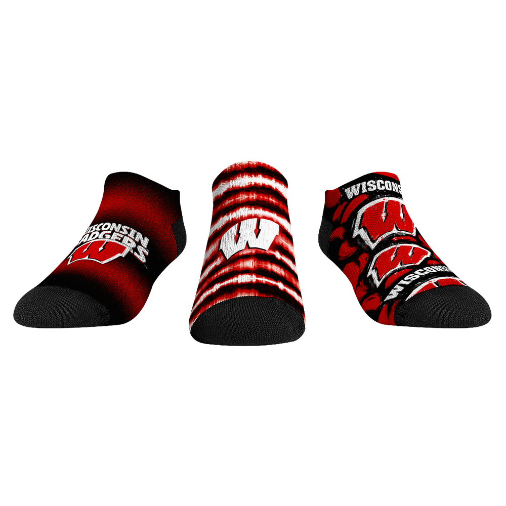 Wisconsin Badgers - Low Cut - Make Some Noise (3-Pack)