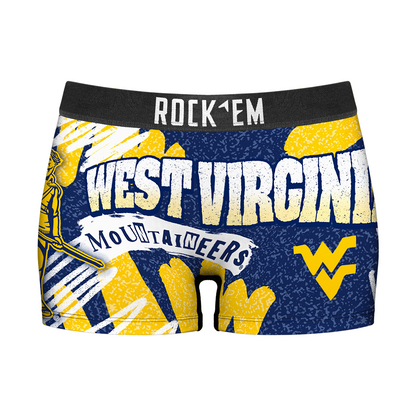 Women's Boy Shorts - West Virginia Mountaineers - Team Blast