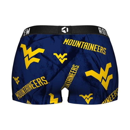 Women's Boy Shorts - West Virginia Mountaineers - Logo All-Over