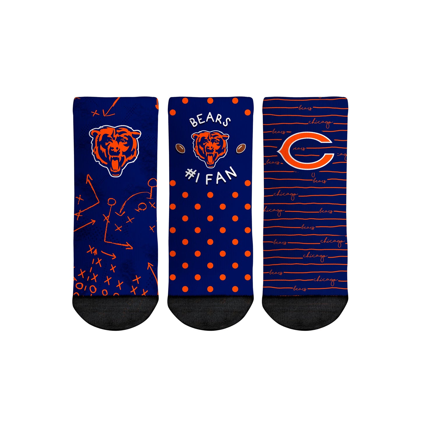 Chicago Bears - Number 1 Fan 3-Pack (Toddler)