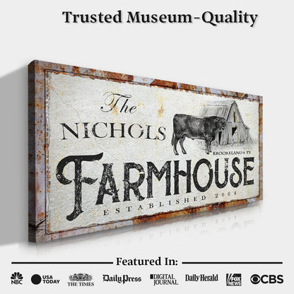 Rustic Farmhouse Sign (Made In USA)