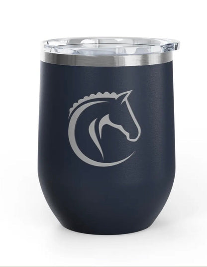 Wine Tumblers -  12 oz. - Horse Profile