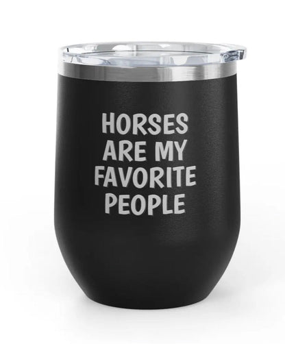 Wine Tumblers, 12 oz. - Horses/Favorite People