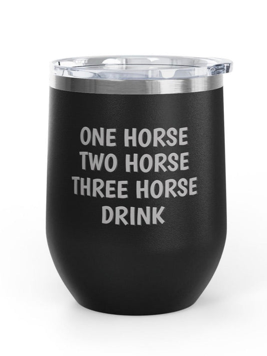 Wine Tumblers, 12 oz. - One/Two/Drink