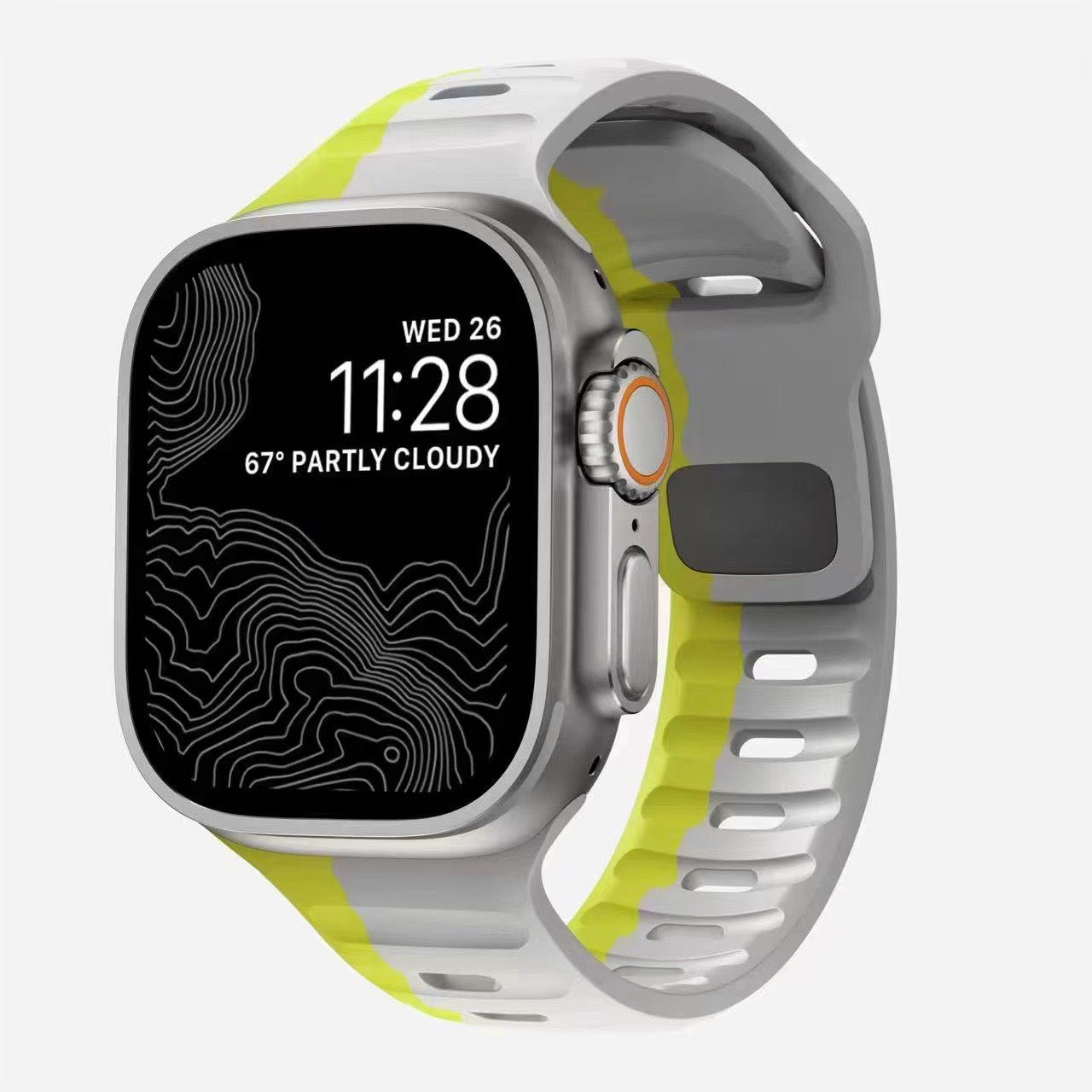 Silicone Reverse-buckle Watch Band