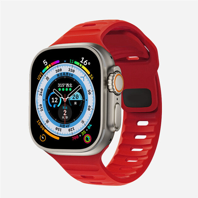 Silicone Reverse-buckle Watch Band