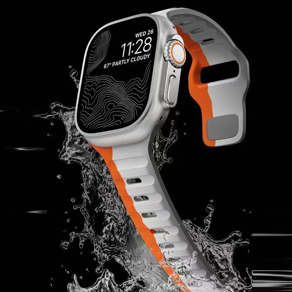 Silicone Reverse-buckle Watch Band