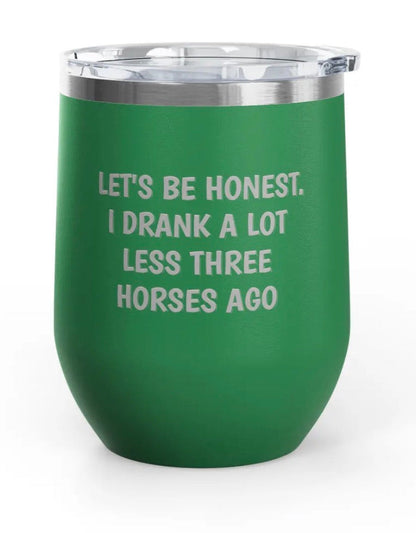 Wine Tumblers, 12 oz. - Engraved - Drank A Lot Less