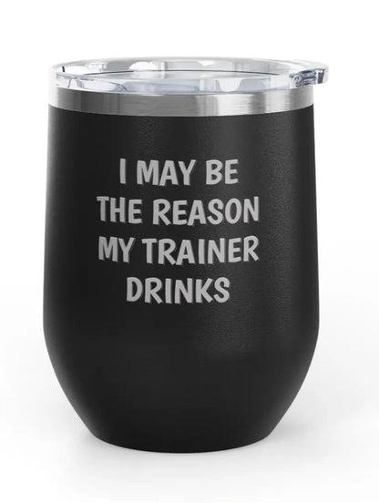 Wine Tumblers, 12 oz. - Engraved - Trainer Drinks