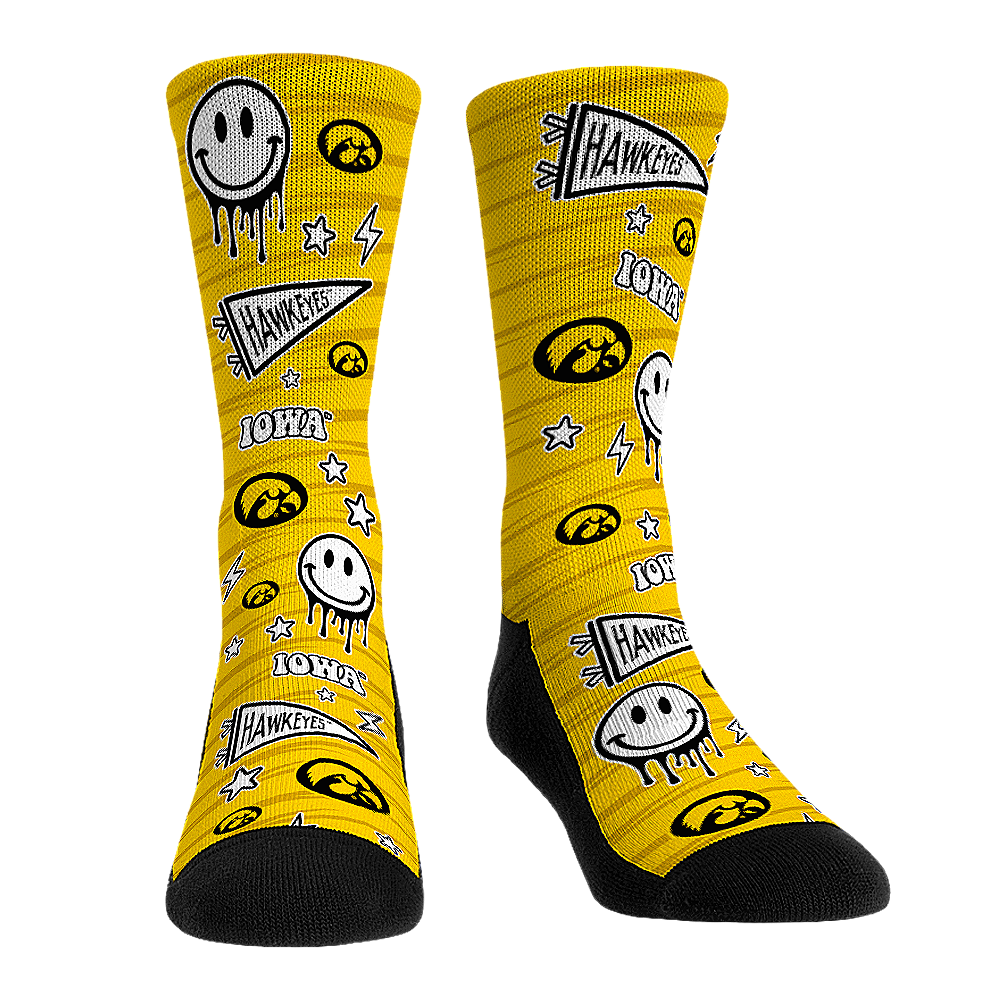 Iowa Hawkeyes - Smiley Stickers