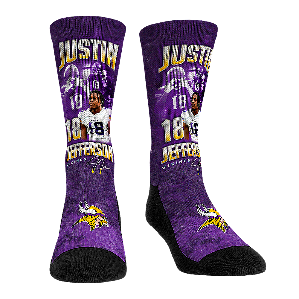Justin Jefferson - Minnesota Vikings - Retro Photo