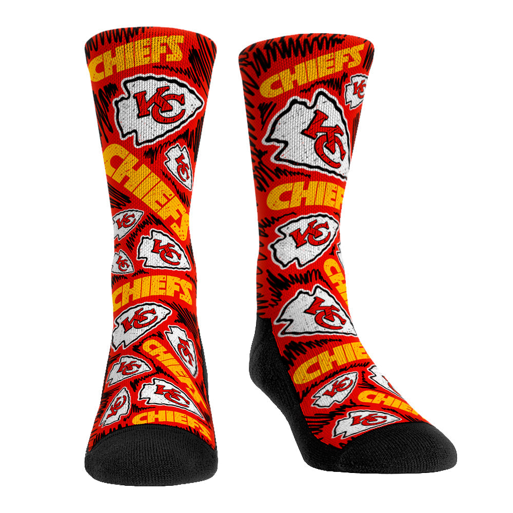 Kansas City Chiefs - Logo Sketch (Red)