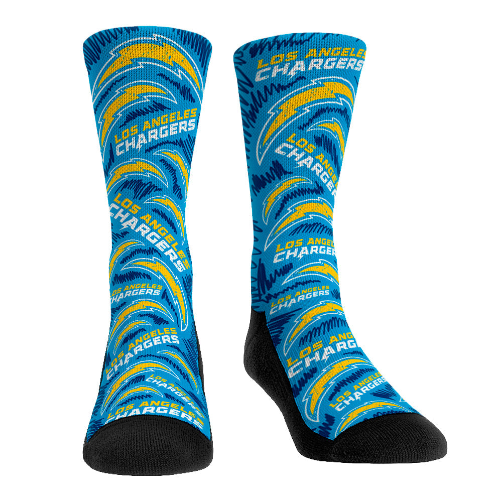 Los Angeles Chargers - Logo Sketch (Powder Blue)