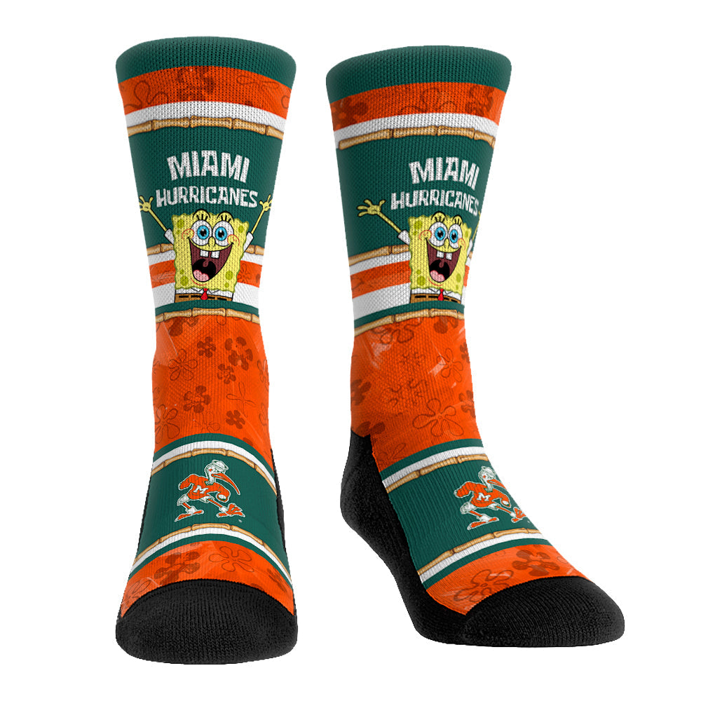 Miami Hurricanes - SpongeBob SquarePants Tiki Stripe