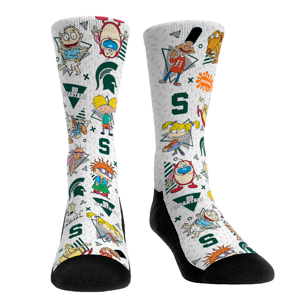 Michigan State Spartans - 90's Nickelodeon Characters All-Over