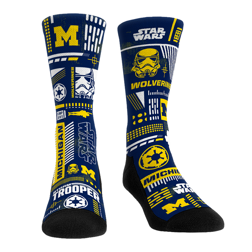 Michigan Wolverines - Star Wars - Stormtrooper Pattern