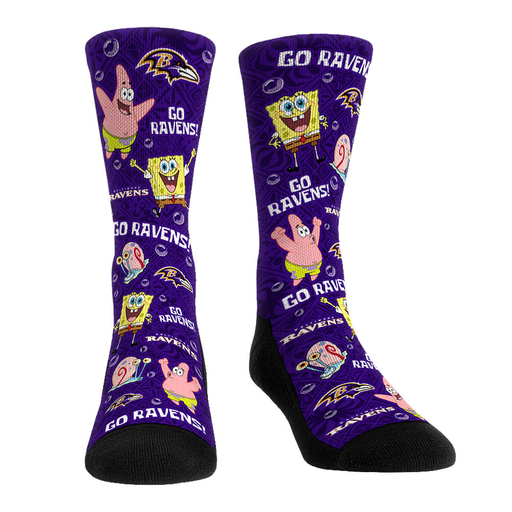 Baltimore Ravens - SpongeBob SquarePants - Characters All-Over