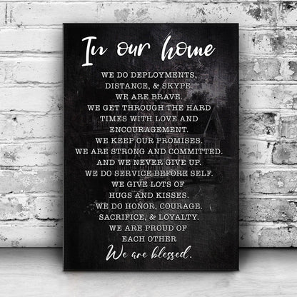 In Our Home We Are Blessed Sign II