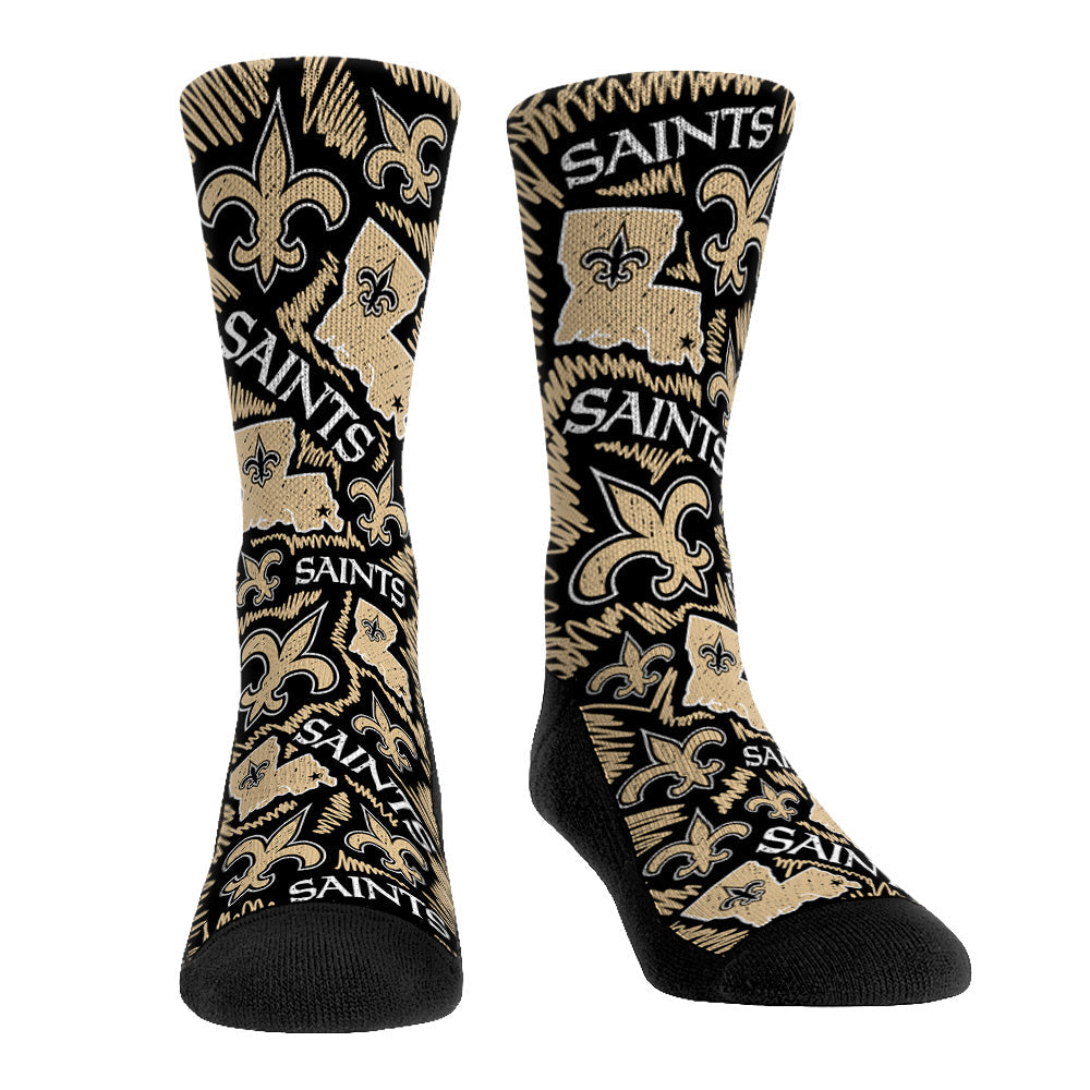 New Orleans Saints - Logo Sketch (Black)