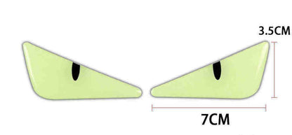 Glow-in-the-Dark 3D Devil Cat Eye Sticker