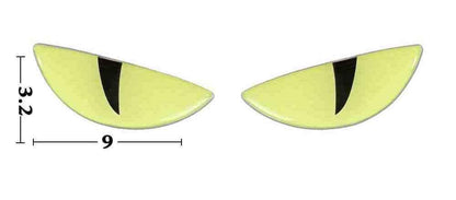 Glow-in-the-Dark 3D Devil Cat Eye Sticker