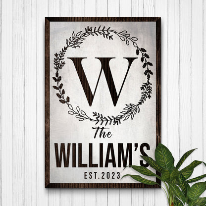Established Last Name Sign IV
