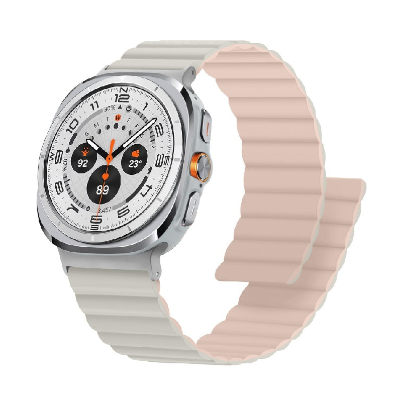 Magnetic Silicone Sport Band for Galaxy Watch 7 Ultra/8 Ultra