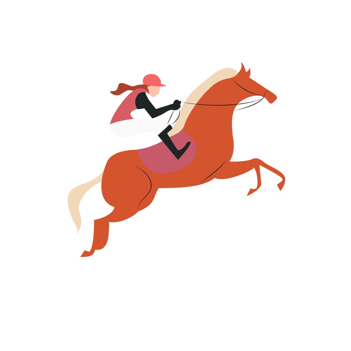 Die Cut Vinyl Sticker - 3x3 - Chestnut/Rider