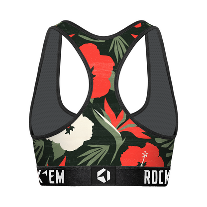 Women's Sports Bra - Paradise Palm