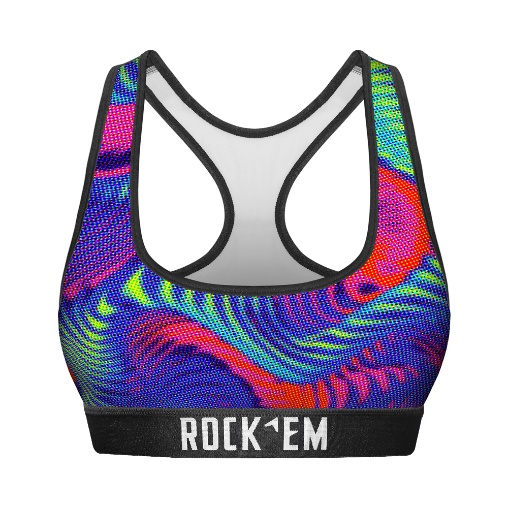 Women's Sports Bra - Rainbow Trips