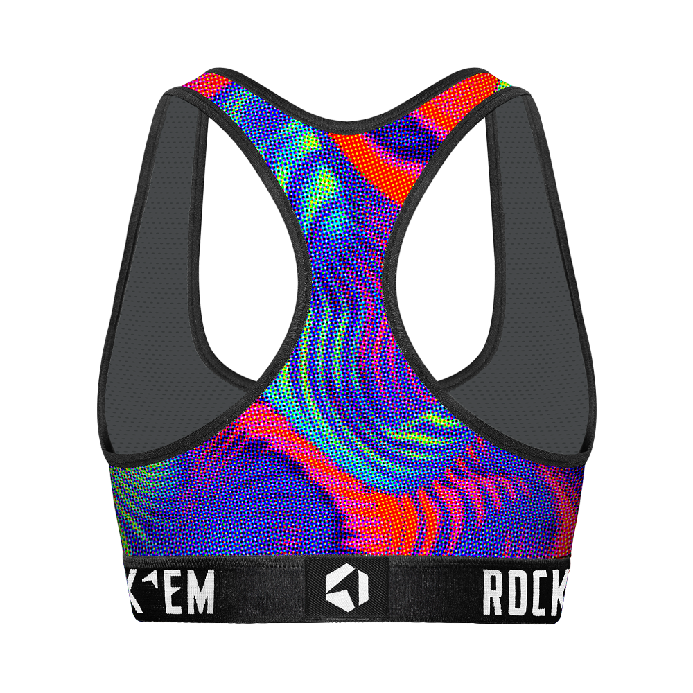 Women's Sports Bra - Rainbow Trips