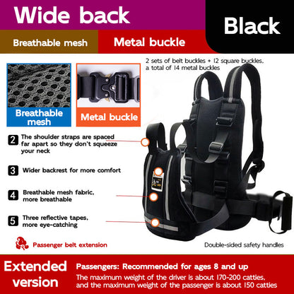 Adjustable Child Motorcycle Harness with Handles 2-15 years old