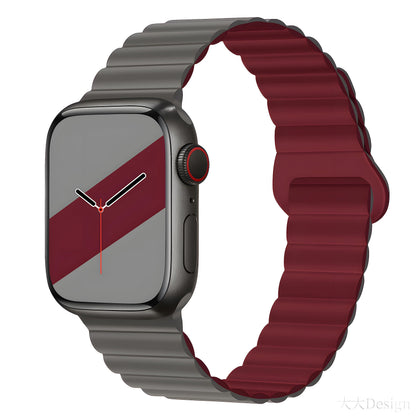 Silicone Magnetic Snap-ring Buckle Watch Strap