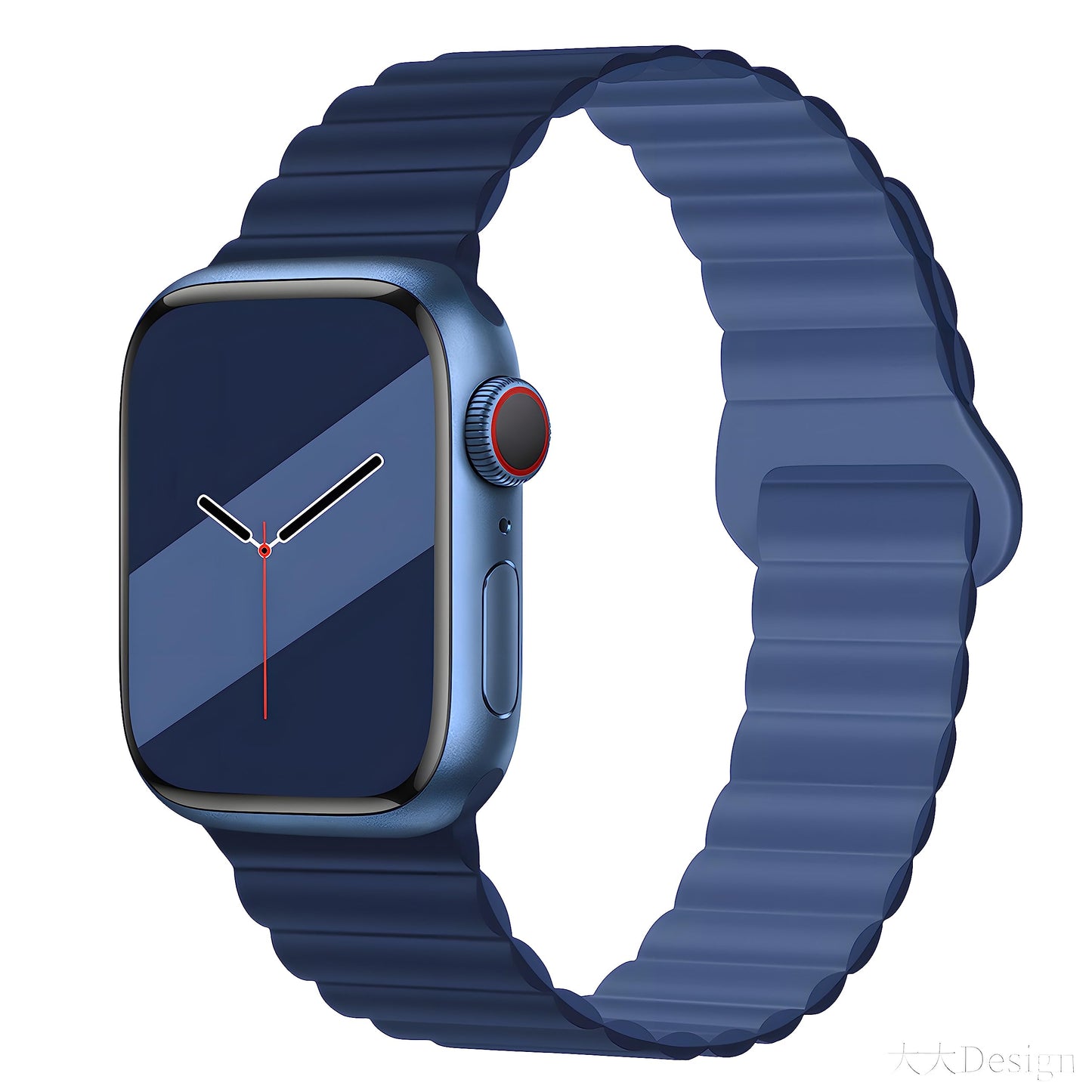 Silicone Magnetic Snap-ring Buckle Watch Strap