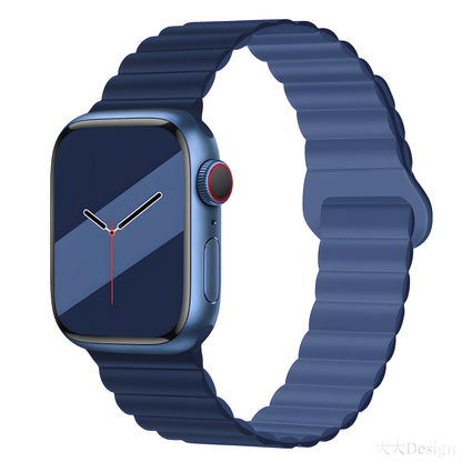 Silicone Magnetic Snap-ring Buckle Watch Strap