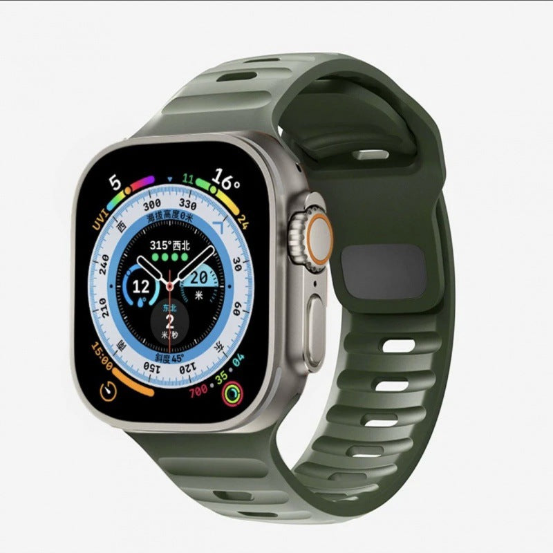 Silicone Reverse-buckle Watch Band
