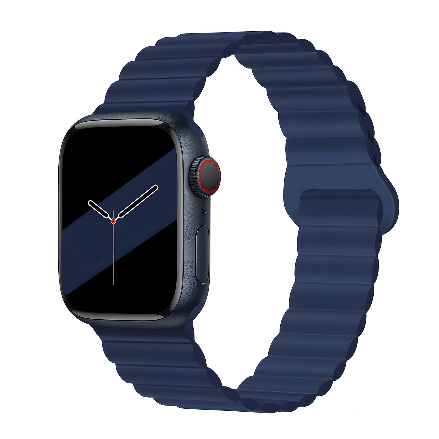 Silicone Magnetic Snap-ring Buckle Watch Strap