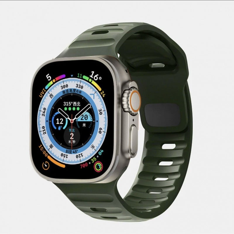 Silicone Reverse-buckle Watch Band